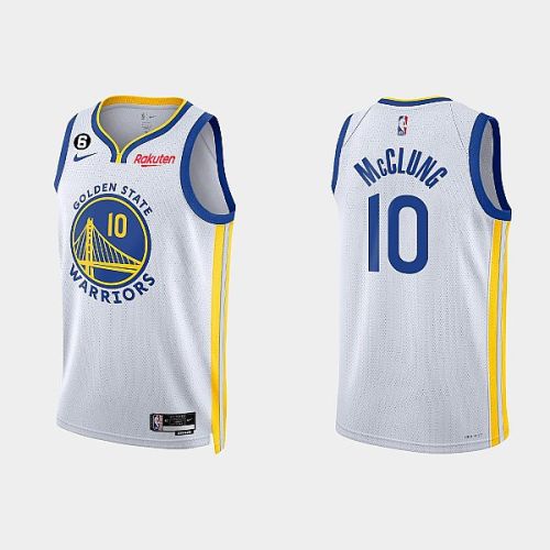 Golden State Warriors Mac McClung 10 2022-23 Association Edition White Men Jersey Swingman