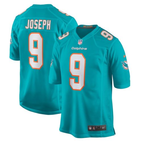 Kelvin Joseph 9 Miami Dolphins Men Team Game Jersey - Aqua