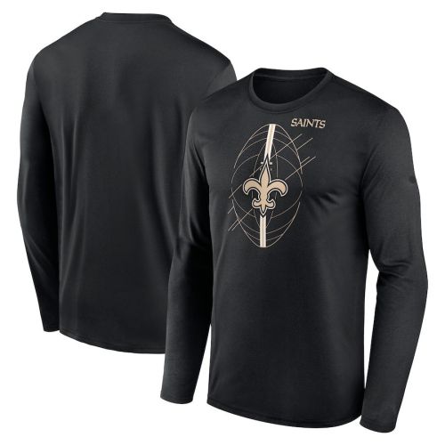 New Orleans Saints Legend Icon Long Sleeve T-Shirt - Black