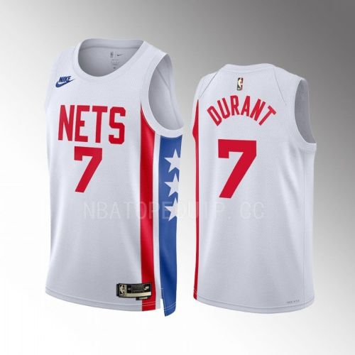 Kevin Durant 7 2022-23 Brooklyn Nets White Classic Edition Men Jersey Swingman