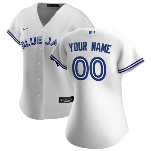 Toronto Blue Jays Women's Home Custom Jersey - White