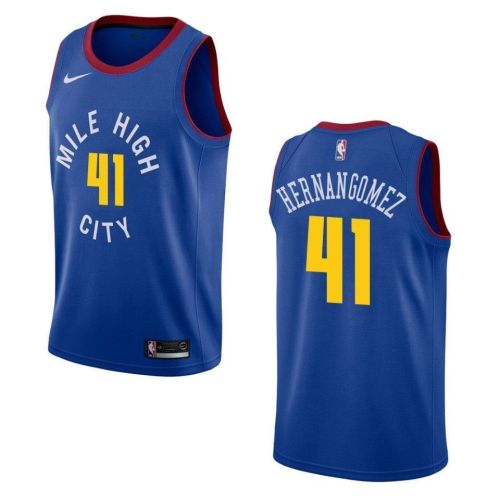 Men's Denver Nuggets 41 Juan Hernangomez Statement Swingman Jersey - Blue