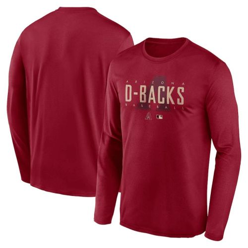 Arizona Diamondbacks Team Logo Legend Performance Long Sleeve T-Shirt - Red