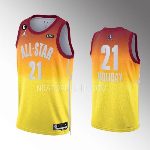 Jrue Holiday 21Milwaukee Bucks 2023 NBA All-Star Men Jersey - Orange