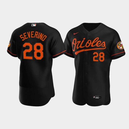 Pedro Severino 28 Baltimore Orioles Black Alternate Jersey Jersey