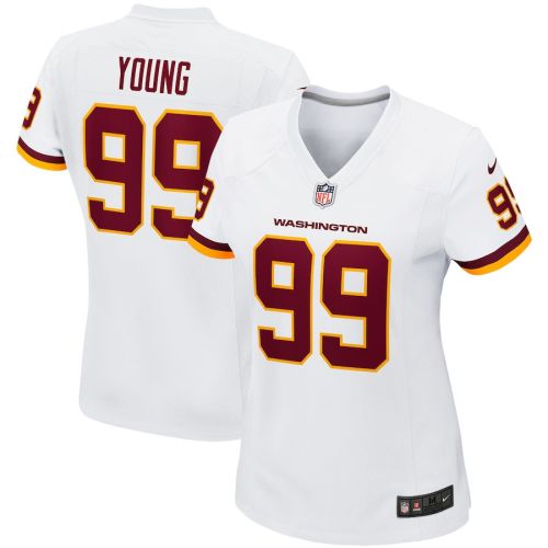 Chase Young 99 Washington Commanders Football Team Women Game Jersey - White