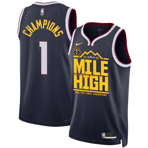 Denver Nuggets Mile High 2023 The Final Champions Golden Legacy Swingman Jersey - Black