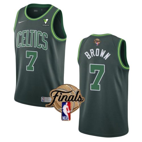 Boston Celtics Celtics Jaylen Brown 7 Final 2022 Men Jersey Earned Green