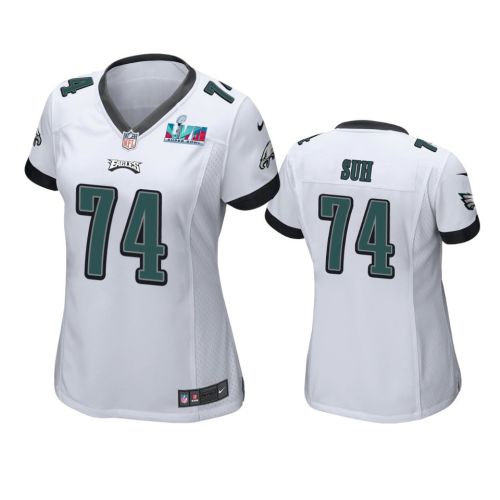 Ndamukong Suh 74 Philadelphia Eagles Super Bowl LVII White Game Jersey - Women