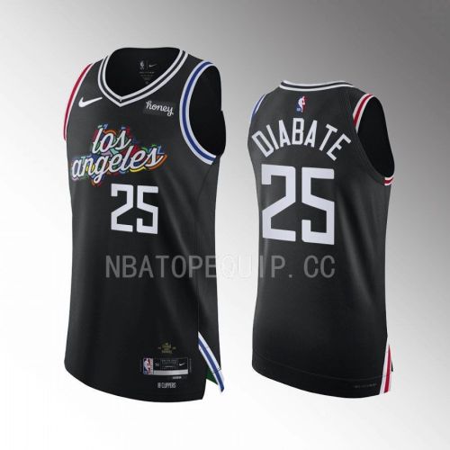 Moussa Diabate 25 Los Angeles Clippers 2022-23 City Edition Jersey Black