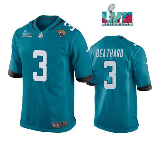 C.J. Beathard 3 Jacksonville Jaguars Super Bowl LVII Super Bowl LVII Teal Men Game Jersey