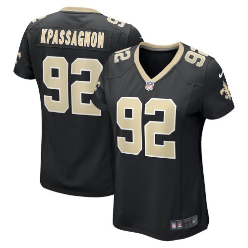 Tanoh Kpassagnon 92 New Orleans Saints Women's Game Jersey - Black