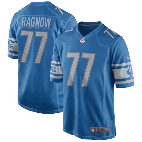 Frank Ragnow 77 Detroit Lions Men Game Jersey - Blue