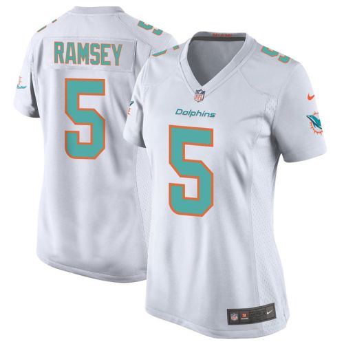 Jalen Ramsey 5 Miami Dolphins Game Women Jersey - White