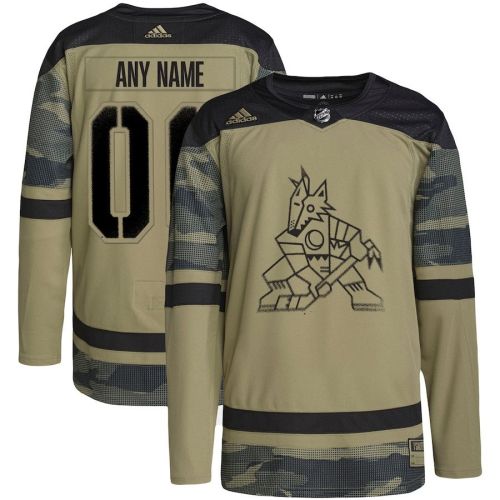 Arizona Coyotes Military Appreciation Team Custom Practice Jersey - Camo