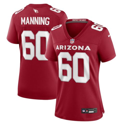 Ilm Manning 60 Arizona Cardinals Women Team Game Jersey - Cardinal