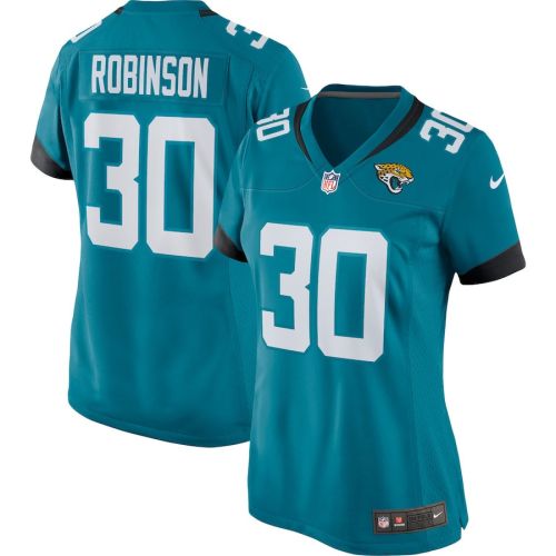 James Robinson 30 Jacksonville Jaguars Women's Game Team Jersey - Teal