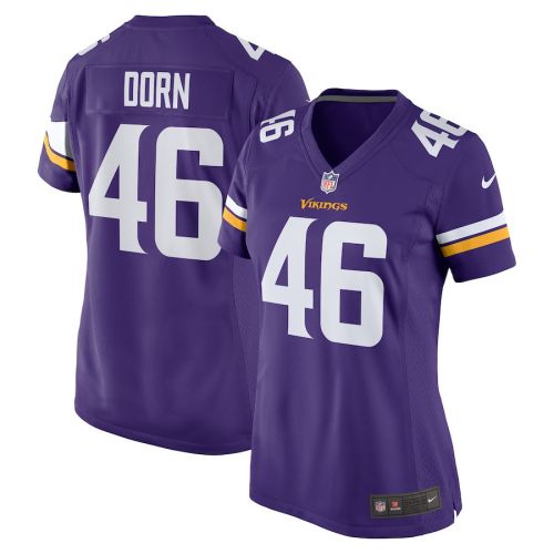 Myles Dorn 46 Minnesota Vikings Women Game Jersey - Purple