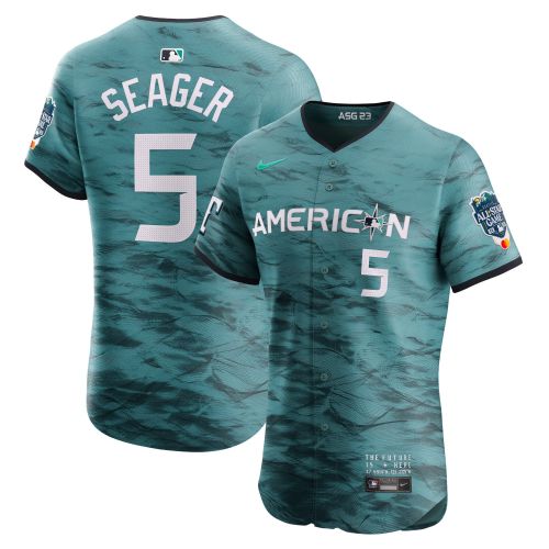 Corey Seager 5 American League 2023 MLB All-Star Game Vapor Elite Jersey - Teal