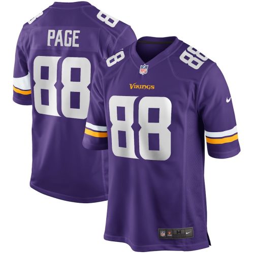 Alan Page 88 Minnesota Vikings Men Game Retired Jersey - Purple