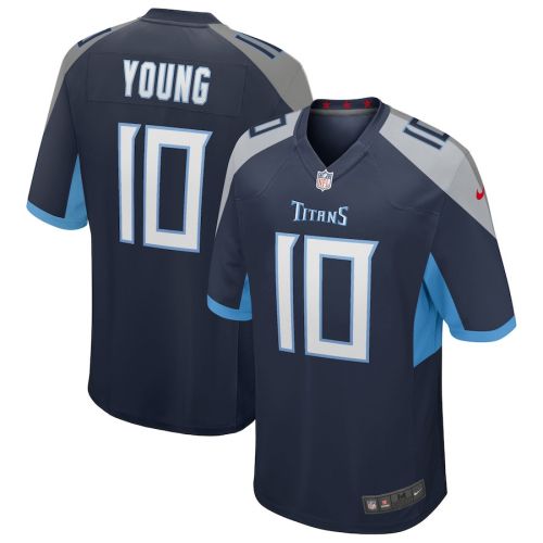 Vince Young 10 Tennessee Titans Men Game Retired Jersey - Navy