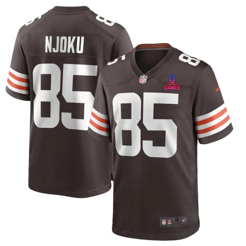 David Njoku 85 Cleveland Browns 2024 Pro Bowl Patch Game Men Jersey - Brown