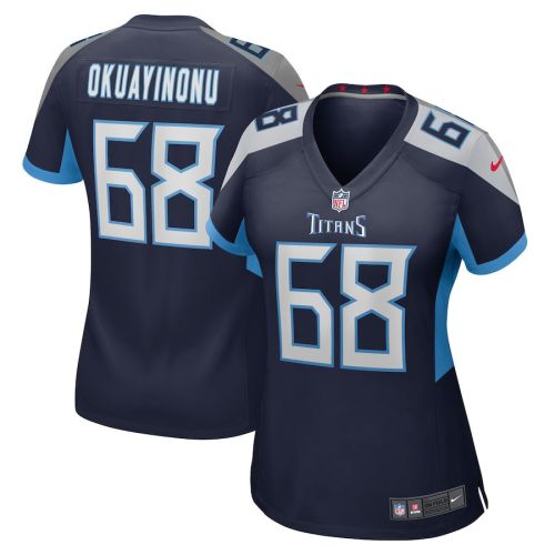 Sam Okuayinonu Tennessee Titans Women's Game Player Jersey - Navy