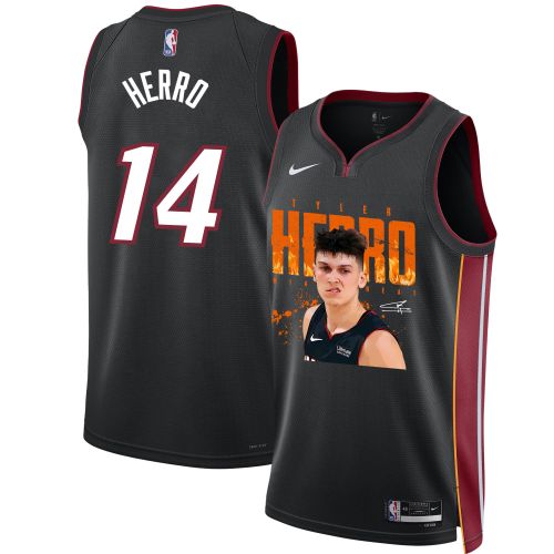 Tyler Herro 14 Miami Heat Emerging Shooting Star 2023 NBA Champions Swingman Jersey - Black