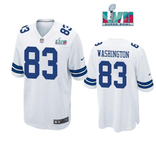 James Washington 83 Dallas Cowboys Super Bowl LVII Super Bowl LVII White Men Game Jersey