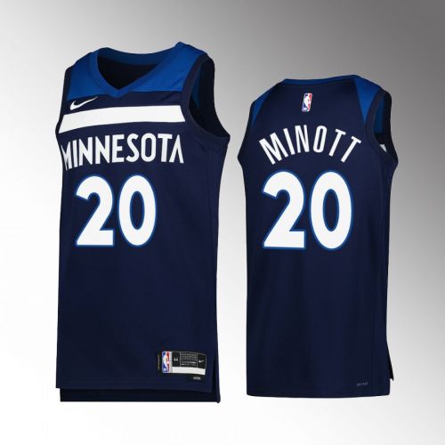 Minnesota Timberwolves Josh Minott 20 2022-23 Icon Edition Navy Jersey Swingman