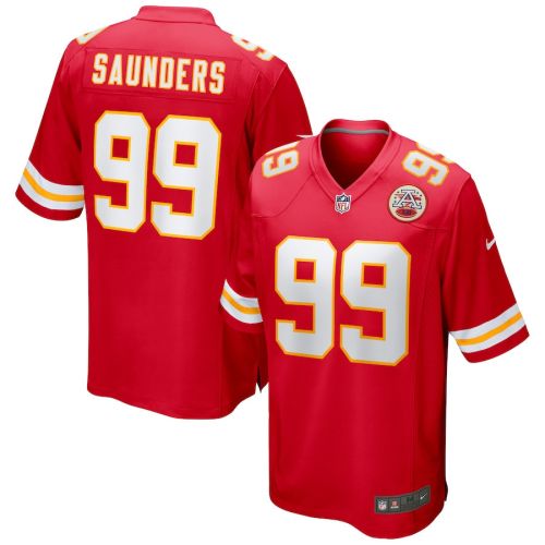 Khalen Saunders 99 Kansas City Chiefs Game Jersey - Red