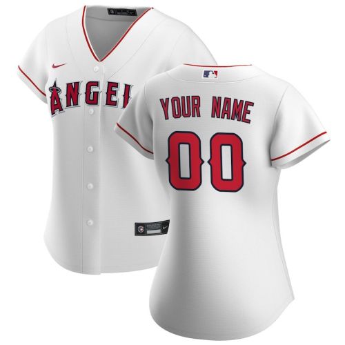 Los Angeles Angels Women's Home Custom Jersey - White