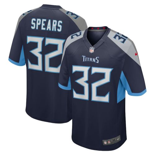 Tyjae Spears 32 Tennessee Titans Men Team Game Jersey - Navy