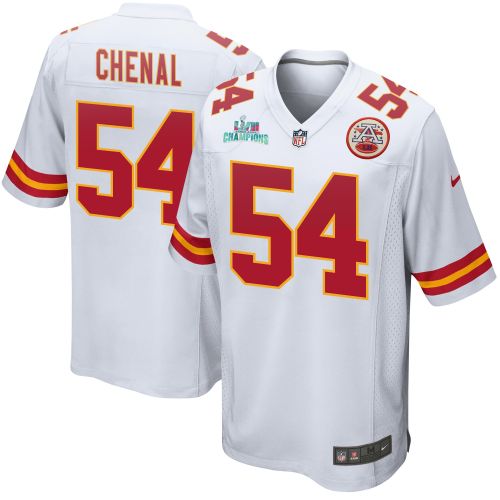 Leo Chenal 54 Kansas City Chiefs Super Bowl LVII Champions Men Game Jersey - White