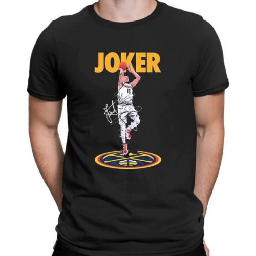 Joker Nikola Jokic 15 Denver Nuggets Signature T-Shirt - Black