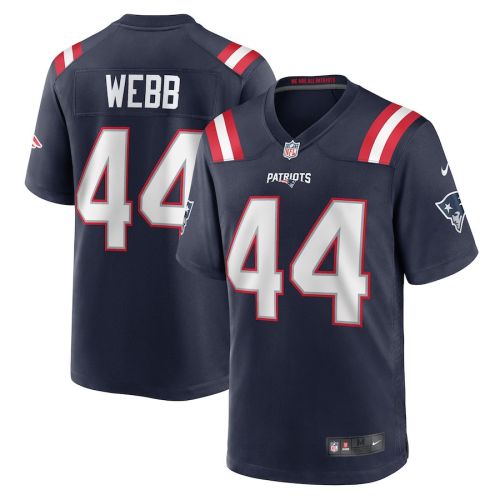 Raleigh Webb 44 New England Patriots Game Men Jersey - Navy