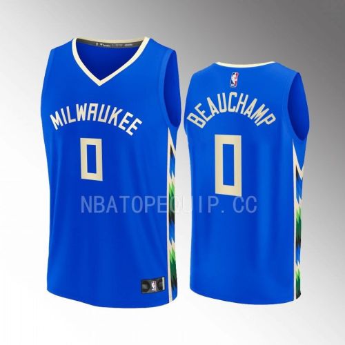 Milwaukee Bucks MarJon Beauchamp 0 City Edition Jersey 2022-23 Fastbreak Royal