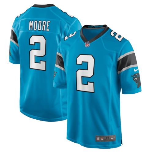 D.J. Moore 2 Carolina Panthers Men's Game Jersey - Blue