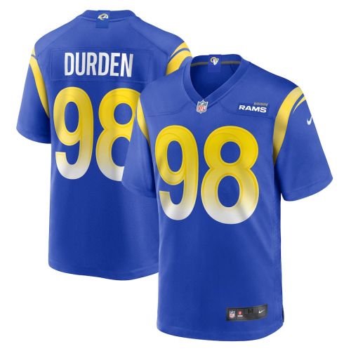 Cory Durden 98 Los Angeles Rams Men Game Jersey - Royal