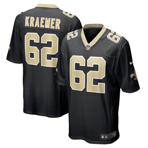 Tommy Kraemer 62 New Orleans Saints Men Team Game Jersey - Black