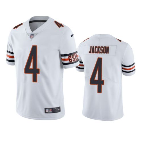 Eddie Jackson 4 Chicago Bears White Vapor Limited Jersey