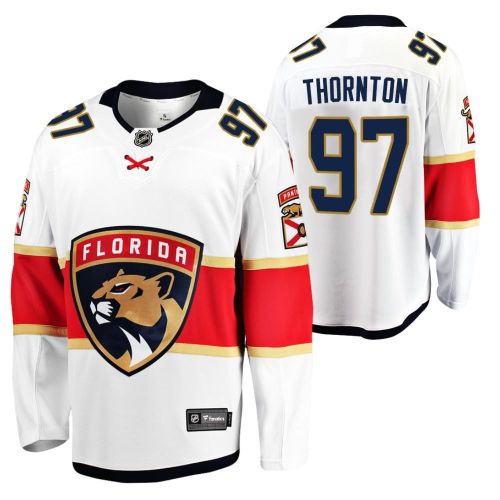 Florida Panthers Joe Thornton 97 2023 Jersey White Away Jersey Jersey