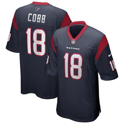 Randall Cobb 18 Houston Texans Men's Game Jersey - Navy