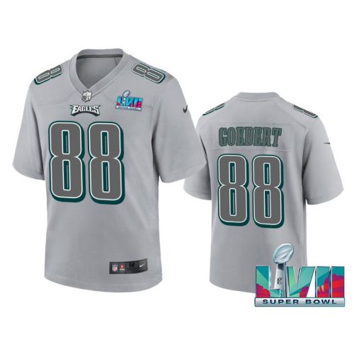 Dallas Goedert 88 Philadelphia Eagles Super Bowl LVII Youth Atmosphere Game Jersey - Gray