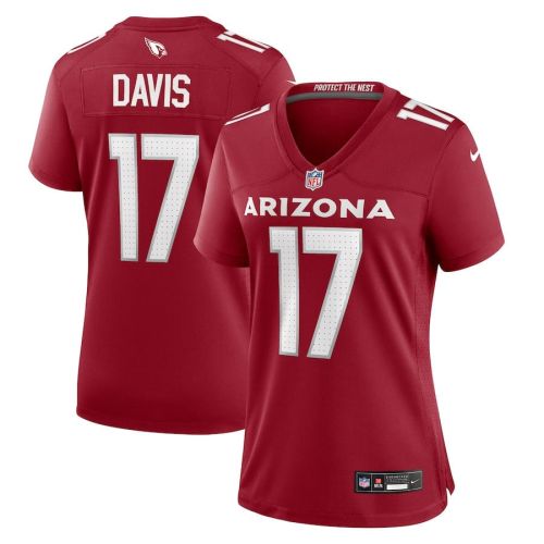 Kaden Davis 17 Arizona Cardinals Women Team Game Jersey - Cardinal