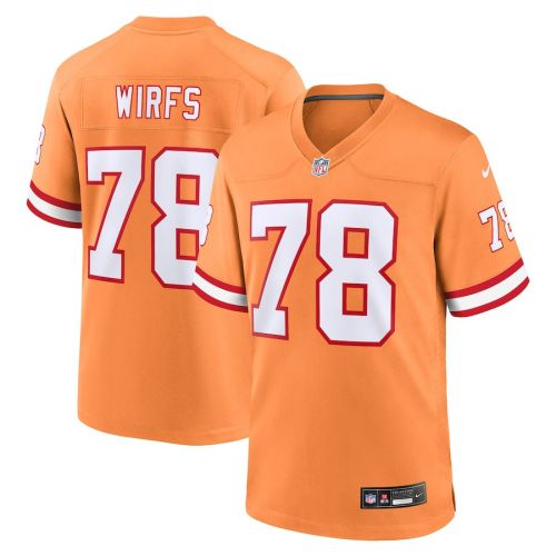 Tristan Wirfs 78 Tampa Bay Buccaneers Men Throwback Game Jersey - Orange