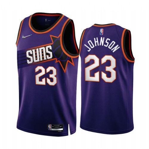 Cameron Johnson Phoenix Suns 2022-23 Purple 23 Icon Edition Jersey 75th - Men