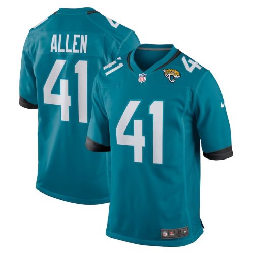 Josh Allen 41 Jacksonville Jaguars Men's Game Jersey - Teal