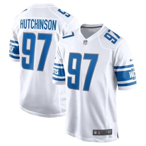 Aidan Hutchinson 97 Detroit Lions Men Game Jersey - White