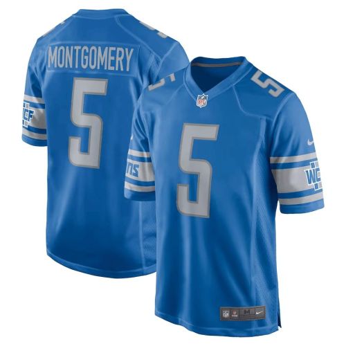 David Montgomery 5 Detroit Lions Game Jersey - Blue